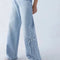 Streetwear New Fashion Bow Embroidered Baggy Jeans Women Y2K Harajuku Vintage Popular Casual Gothic High Waist Wide Leg Pants